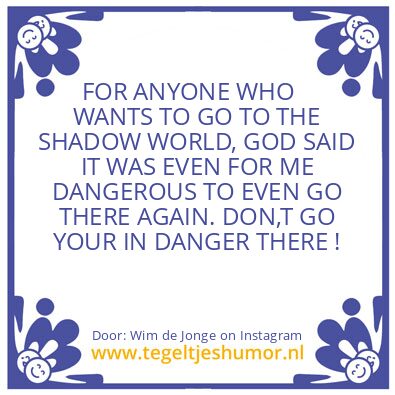 Tegeltje: DON,T GO !