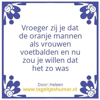 Tegeltje: Voetbal