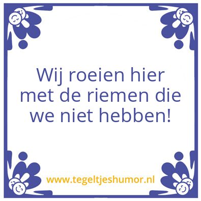 Tegeltje: Roeien