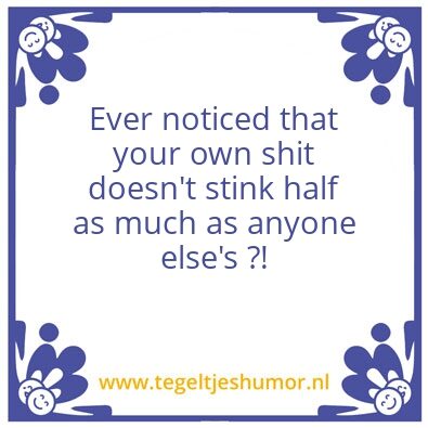 Tegeltje: shit