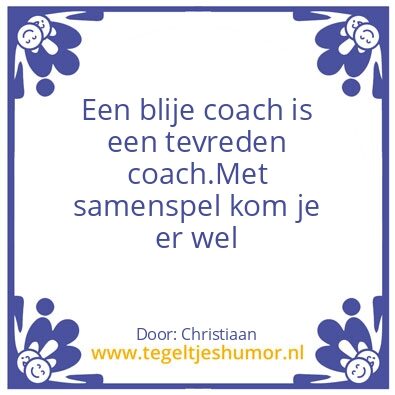 Tegeltje: Voetbaltekst
