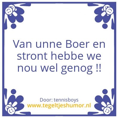 Tegeltje: boerre wijsheid