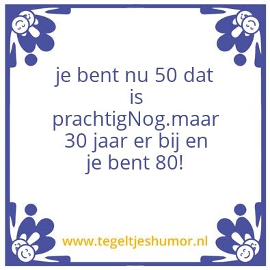 Tegeltje: 50