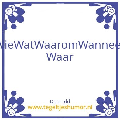 Tegeltje: Refinement