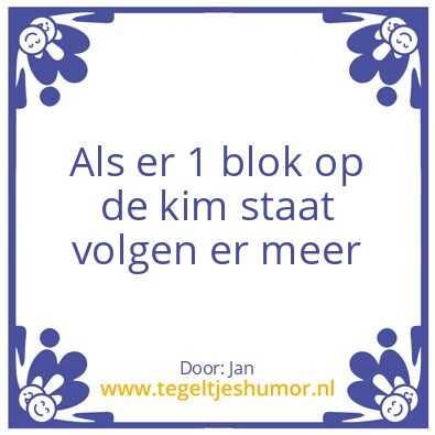 Tegeltje: De lijmer
