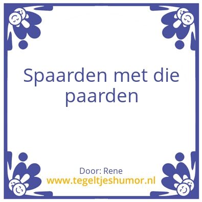 Tegeltje: O