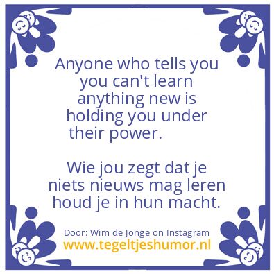 Tegeltje: Power – Macht