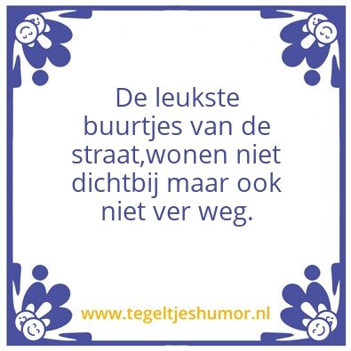 Tegeltje: Buren