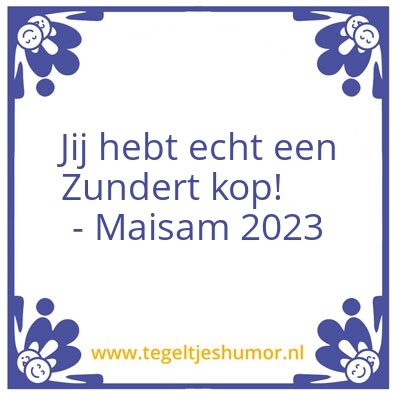 Tegeltje: zundert