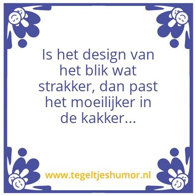Tegeltje: Kakker