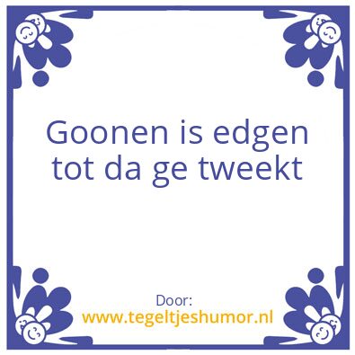 Tegeltje: Tegeltje