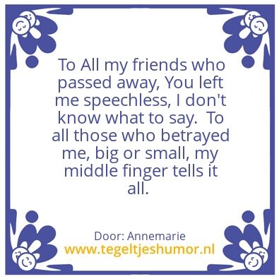 Tegeltje: My friends