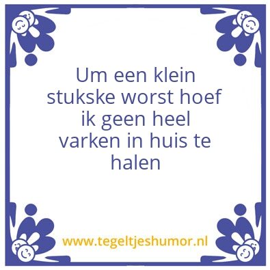 Tegeltje: Varken