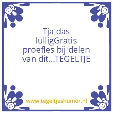 Tegeltje: Lesgo