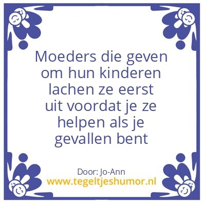 Tegeltje: Moeders