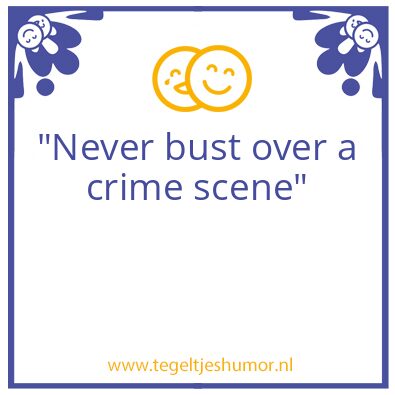 Tegeltje: busting