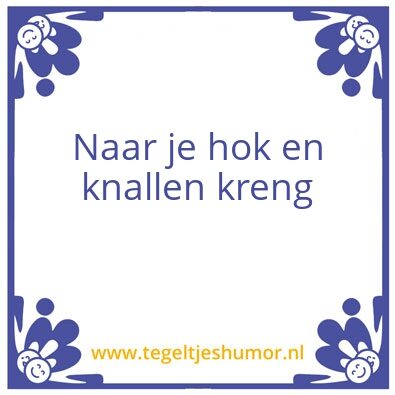 Tegeltje: Prapto