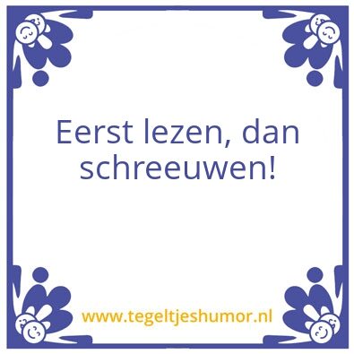 Tegeltje: lezen