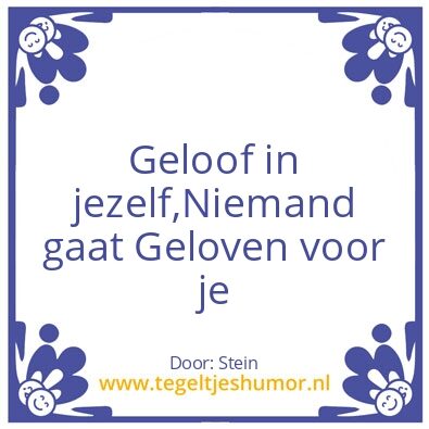 Tegeltje: Stein