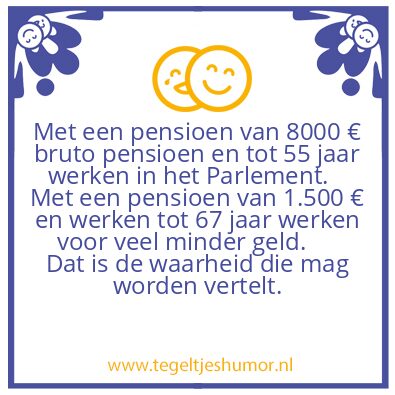 Tegeltje: Voorzitter Vooruit