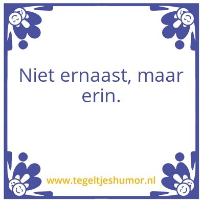 Tegeltje: Vaatwasser