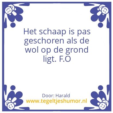 Tegeltje: Franks woorden