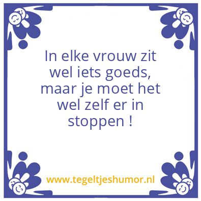 Tegeltje: Vrouw