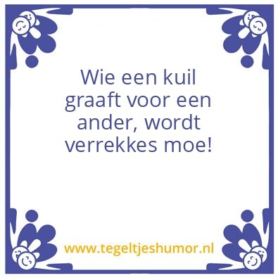 Tegeltje: Moe