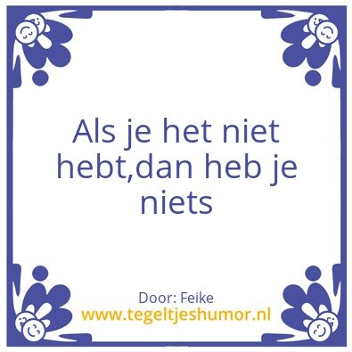 Tegeltje: Feike