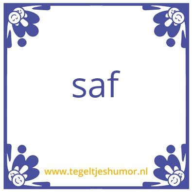 Tegeltje: of