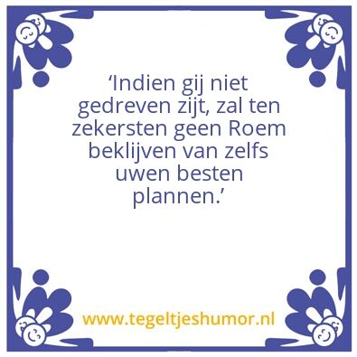Tegeltje: ondernemer