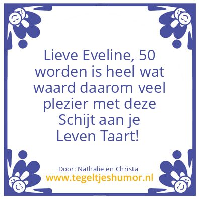 Tegeltje: Schijt aan je leeftijd taart