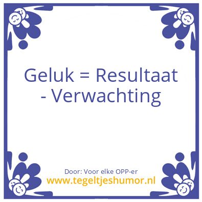 Tegeltje: Doe er je voordeel mee