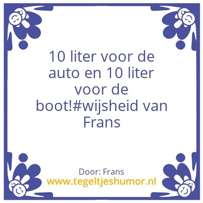 Tegeltje: Frans