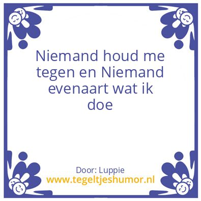Tegeltje: Lu