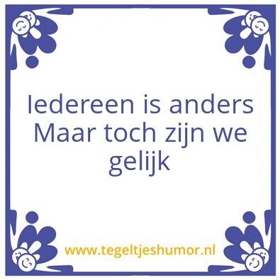 Tegeltje: De mensheid
