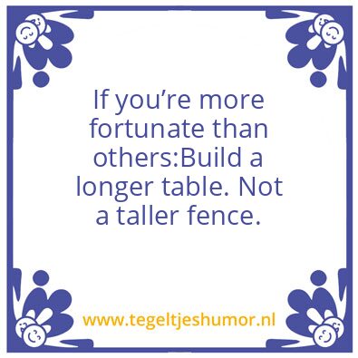 Tegeltje: Fortunate