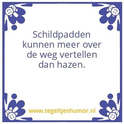 Tegeltje: Langzaam