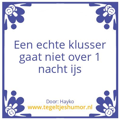 Tegeltje: Klus wijsheden