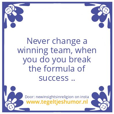 Tegeltje: Now You Know