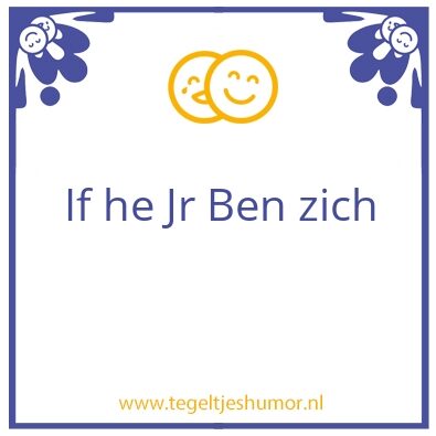 Tegeltje: GGG hebt