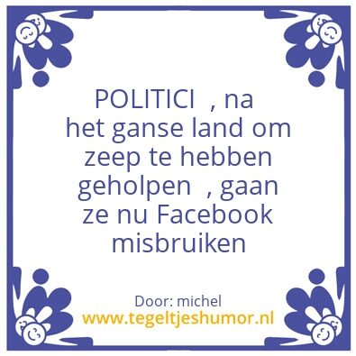 Tegeltje: Onbeschaamd