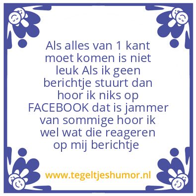 Tegeltje: Zo jammer