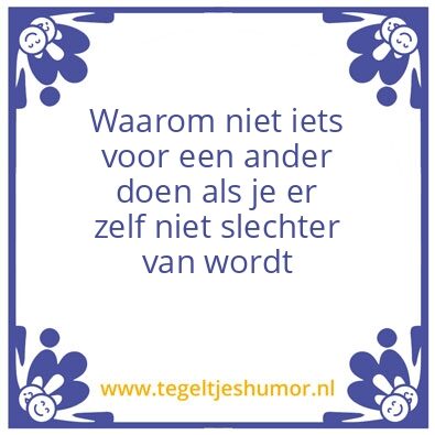 Tegeltje: Doen