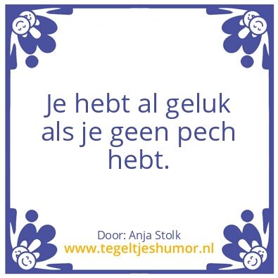 Tegeltje: Geluk