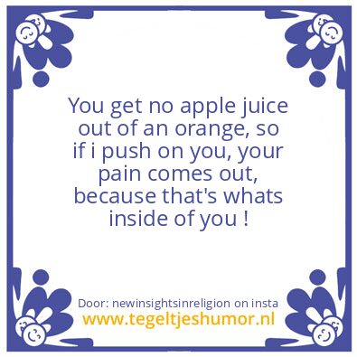 Tegeltje: Why do feel yourself miserable
