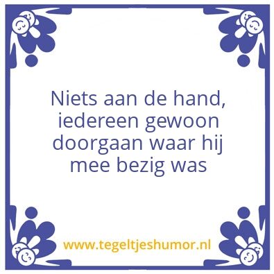 Tegeltje: Frans
