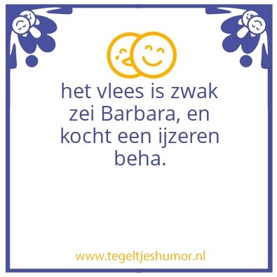 Tegeltje: haha