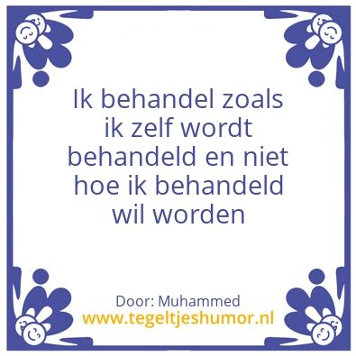 Tegeltje: Respect