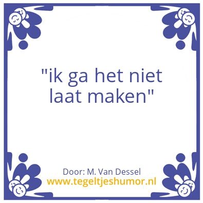 Tegeltje: .